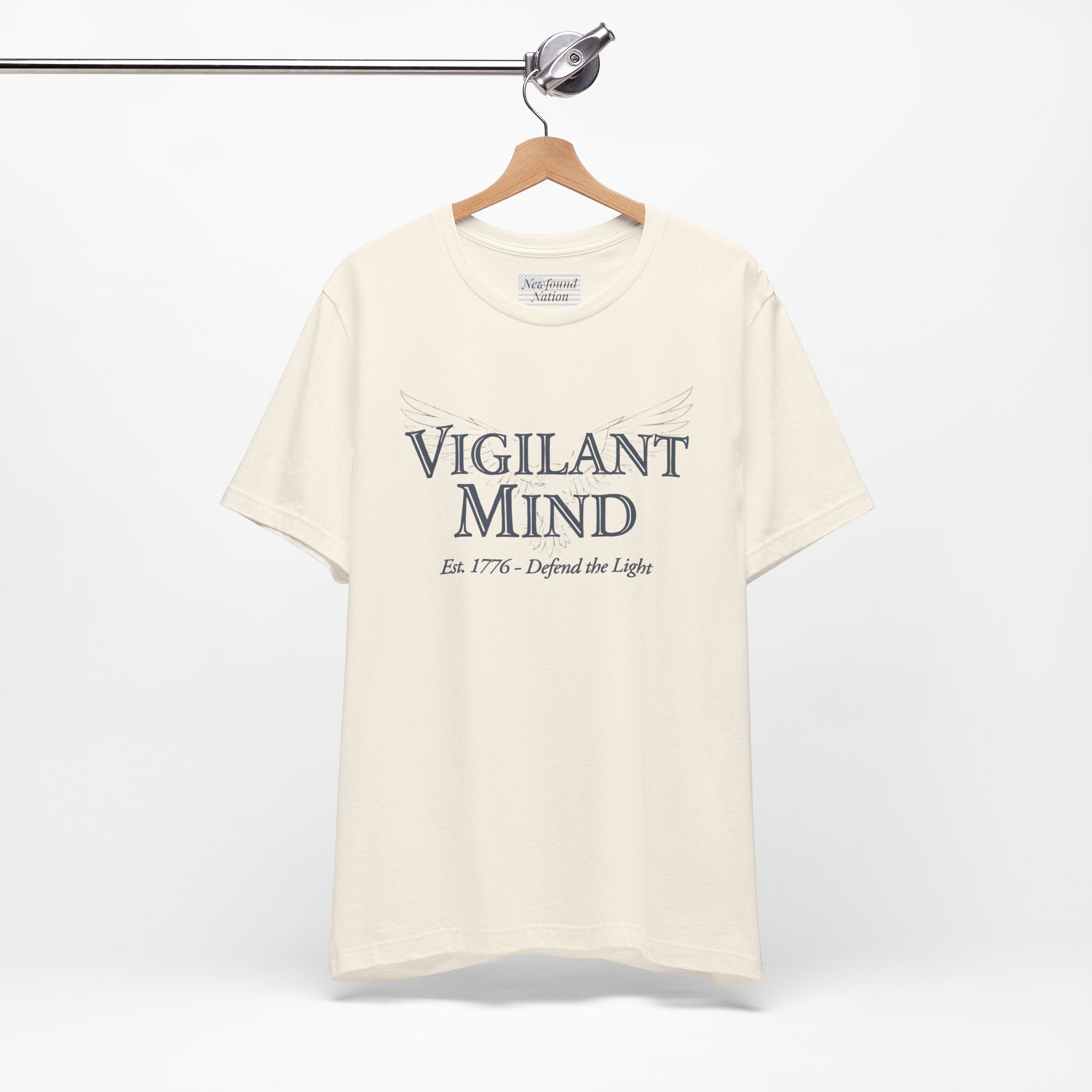 Vigilant Mind Tee – Defending the Light of Freedom