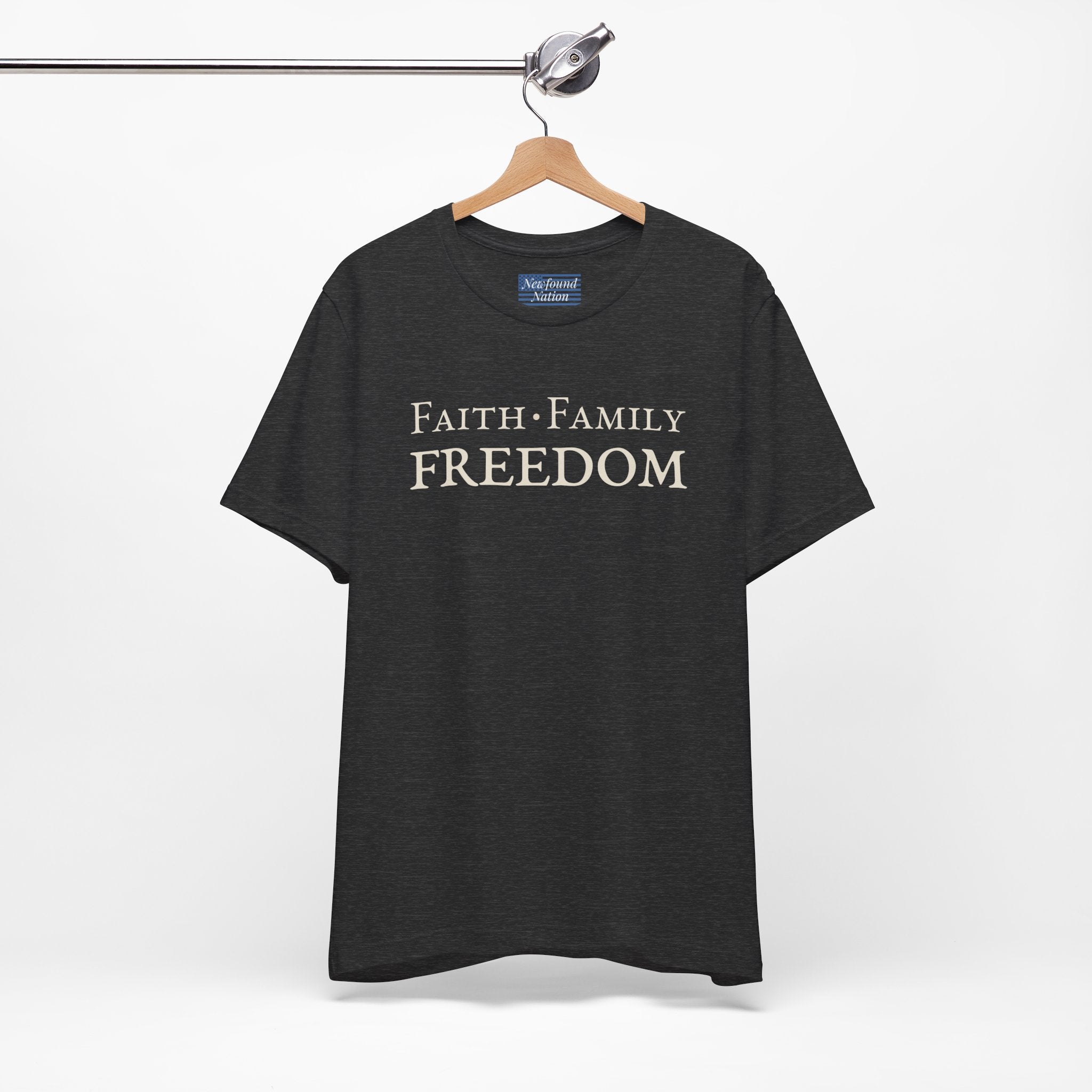 Faith. Family. Freedom. — Bold Stacked Tee (Unisex)