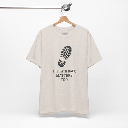 Veteran Tribute Tee – “Path Back” Design | Honoring Service with Quiet Respect