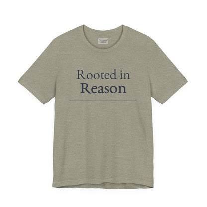“Rooted in Reason — Premium Minimalist Tee (Unisex)”