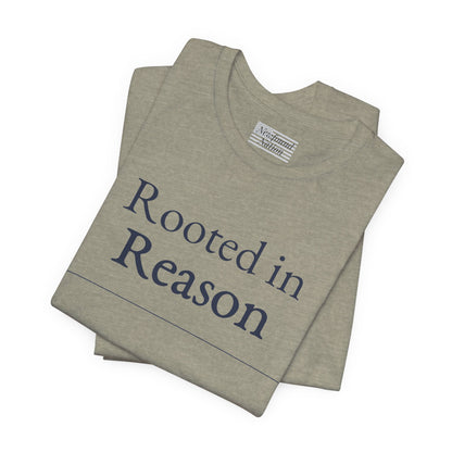 “Rooted in Reason — Premium Minimalist Tee (Unisex)”