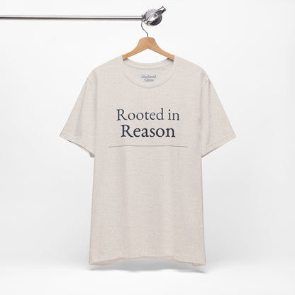 “Rooted in Reason — Premium Minimalist Tee (Unisex)”