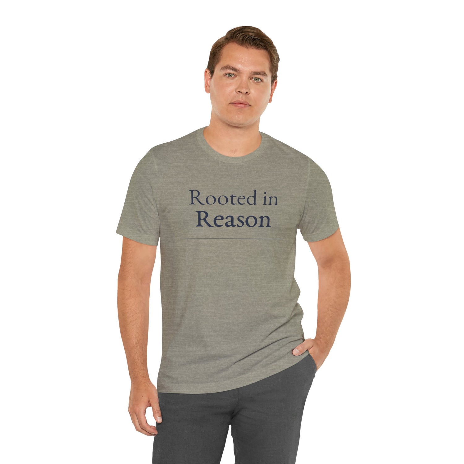 “Rooted in Reason — Premium Minimalist Tee (Unisex)”