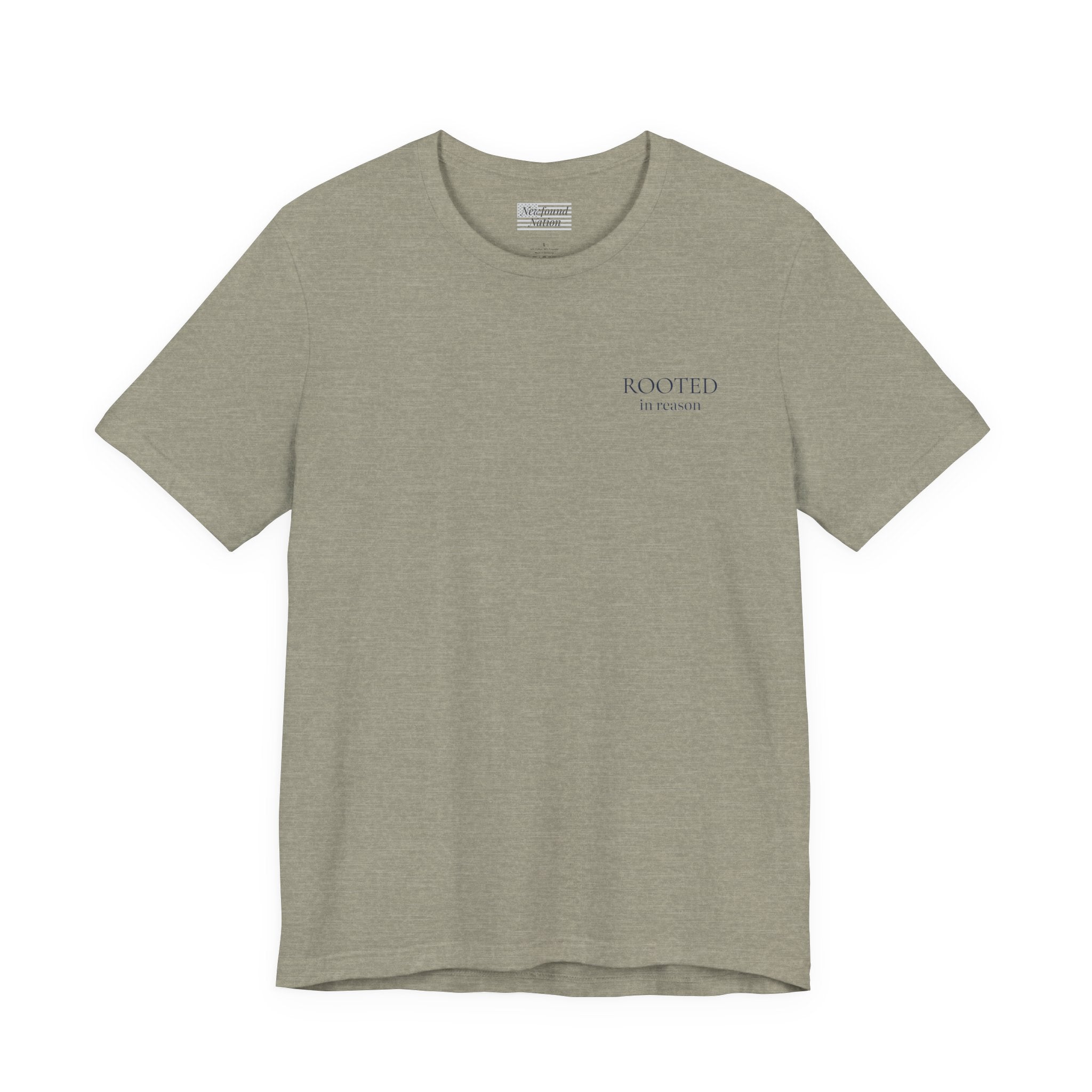 “Rooted in Reason — Subtle Left-Chest Tee (Unisex)”