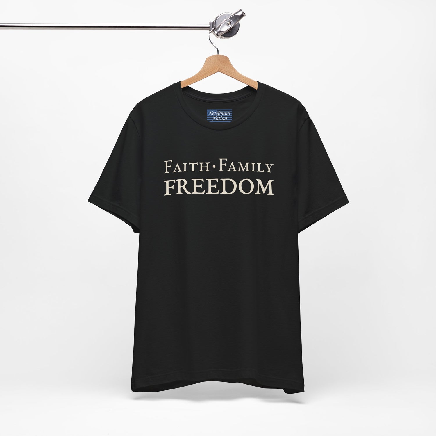 Faith. Family. Freedom. — Bold Stacked Tee (Unisex)