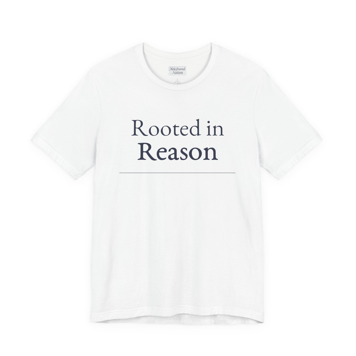 “Rooted in Reason — Premium Minimalist Tee (Unisex)”