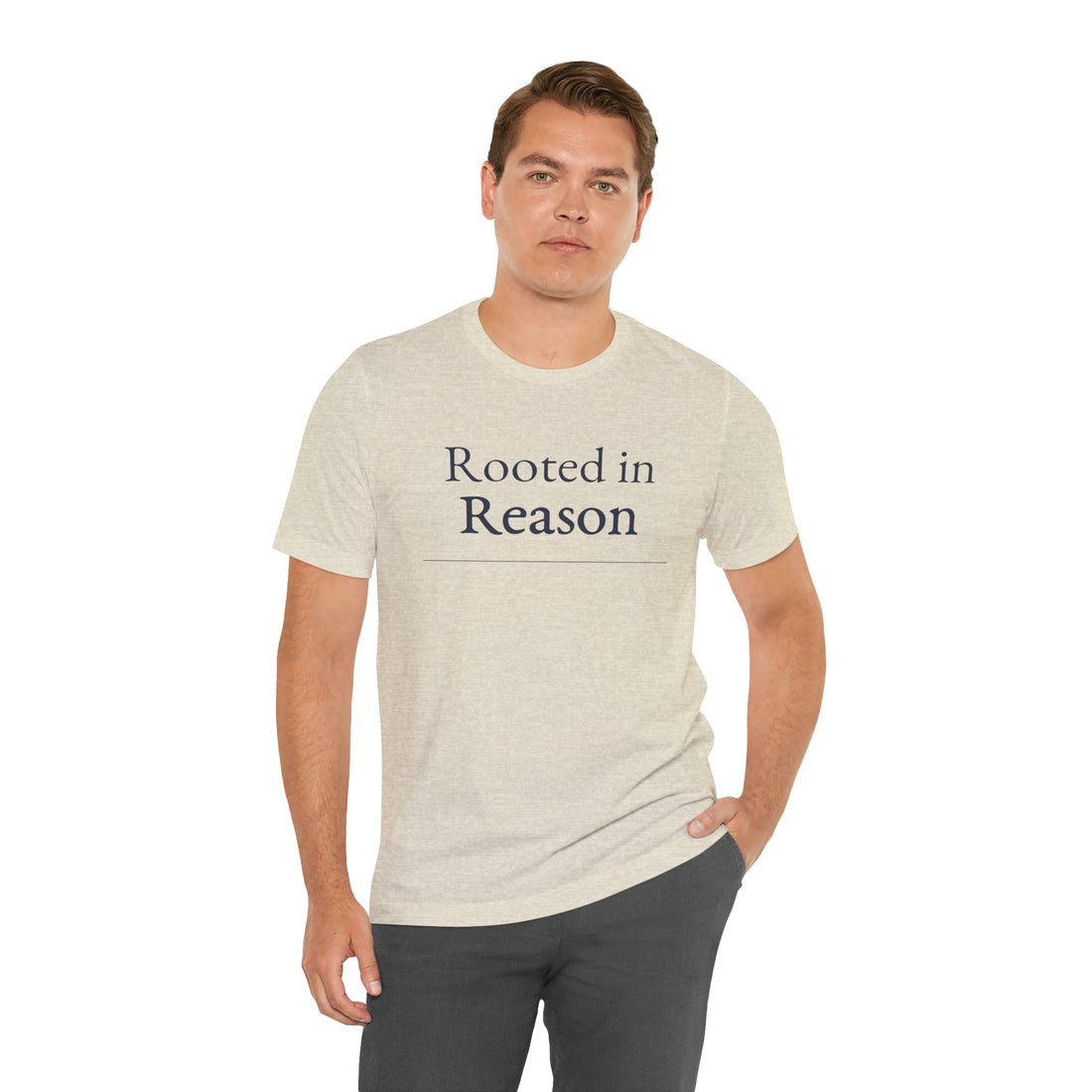 “Rooted in Reason — Premium Minimalist Tee (Unisex)”