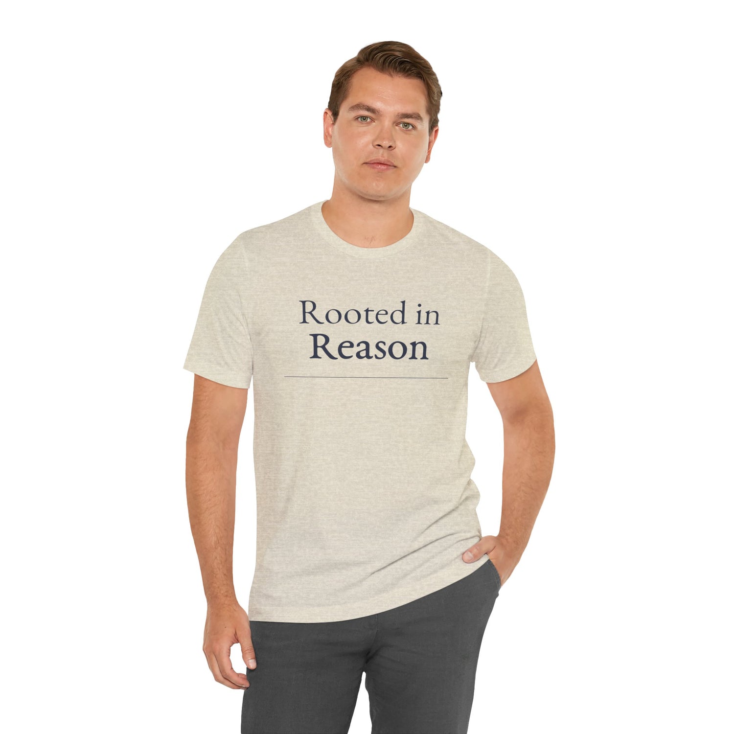 “Rooted in Reason — Premium Minimalist Tee (Unisex)”