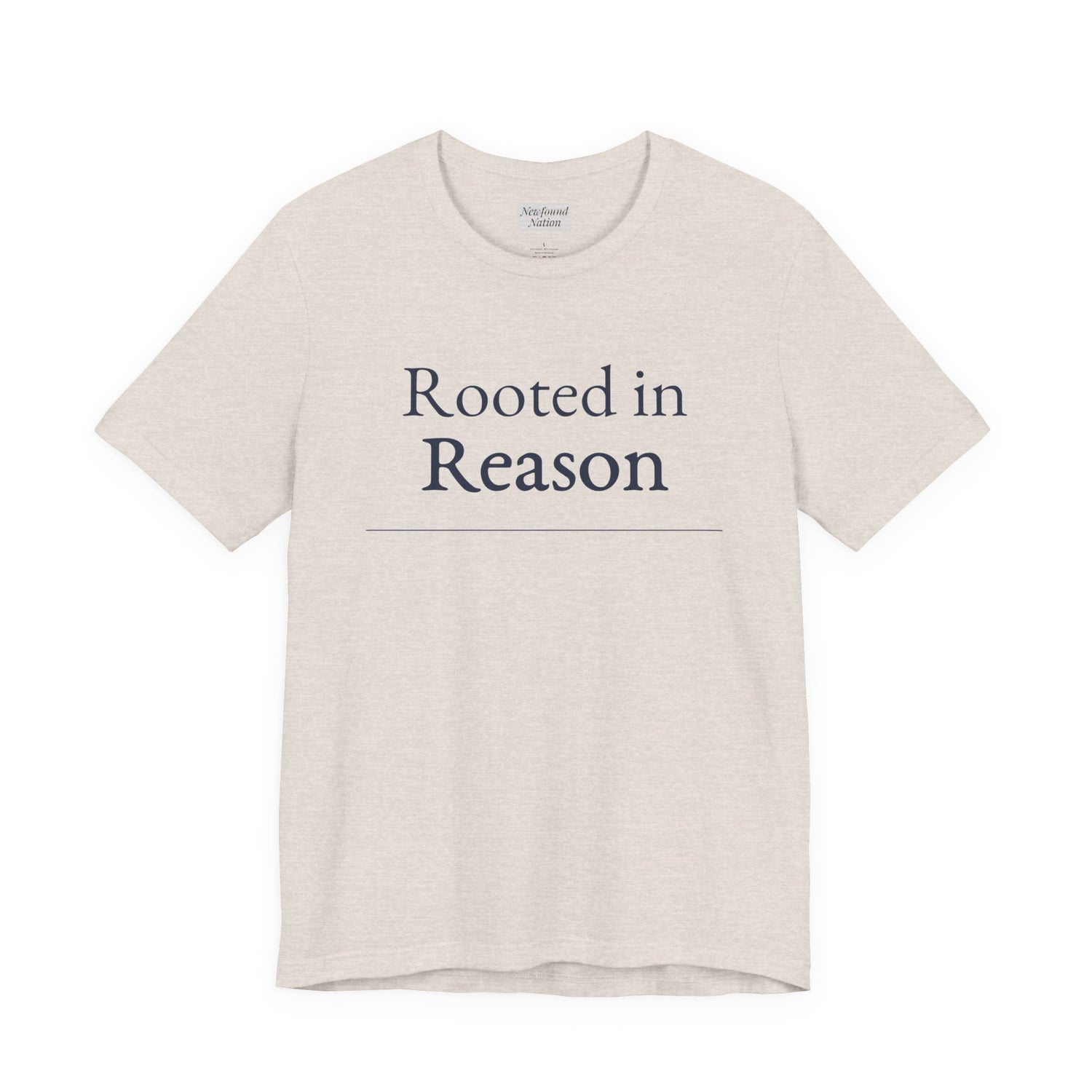 “Rooted in Reason — Premium Minimalist Tee (Unisex)”