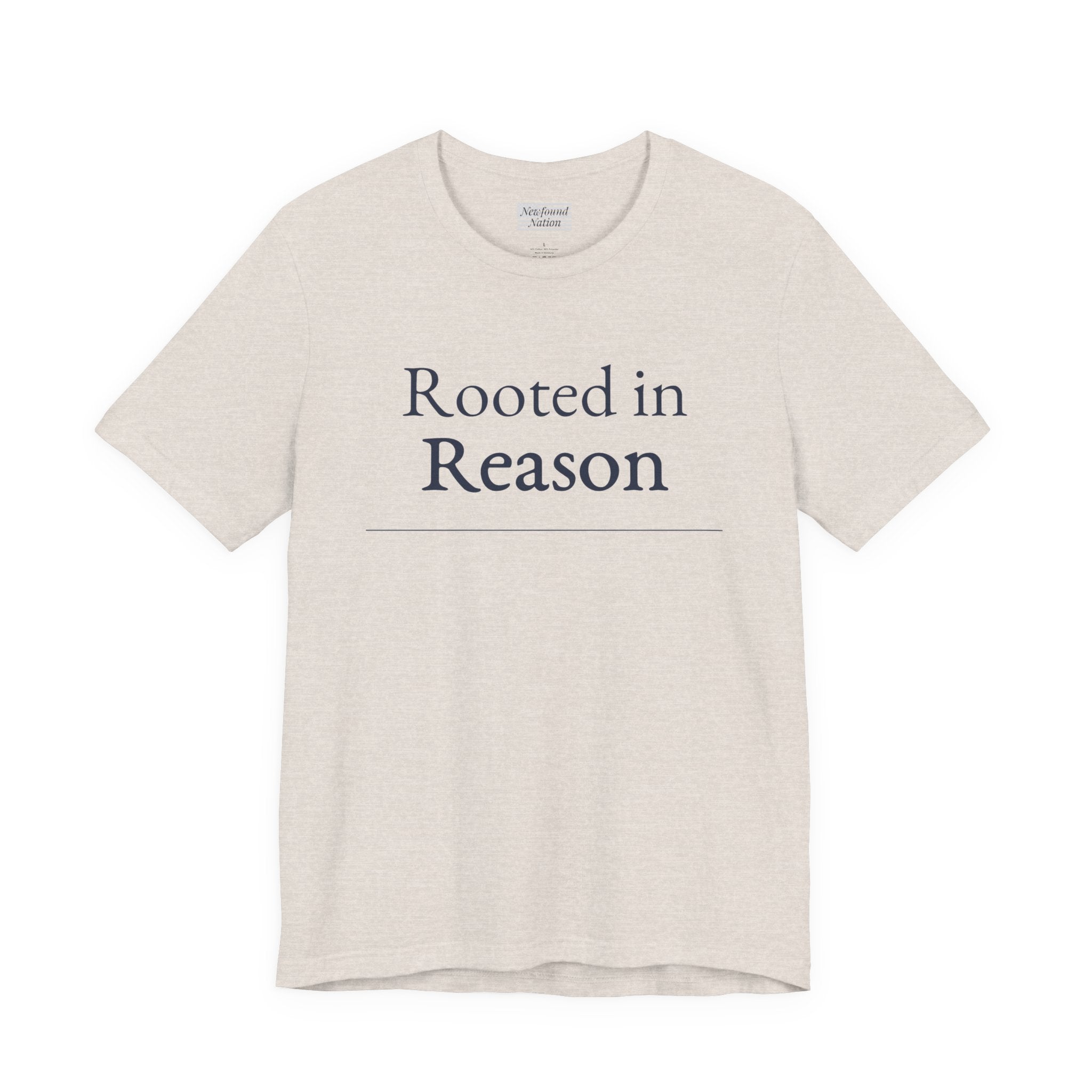 “Rooted in Reason — Premium Minimalist Tee (Unisex)”