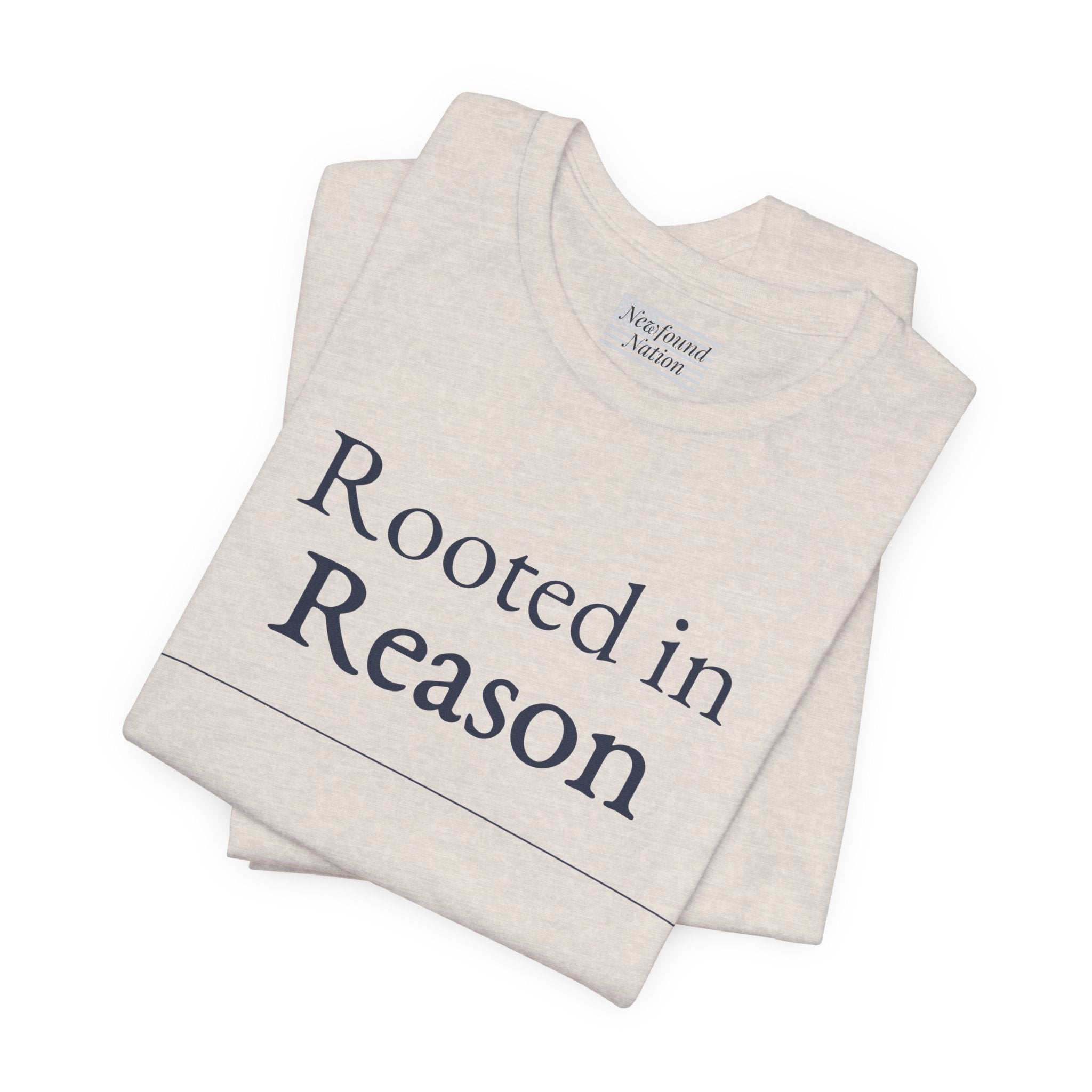 “Rooted in Reason — Premium Minimalist Tee (Unisex)”