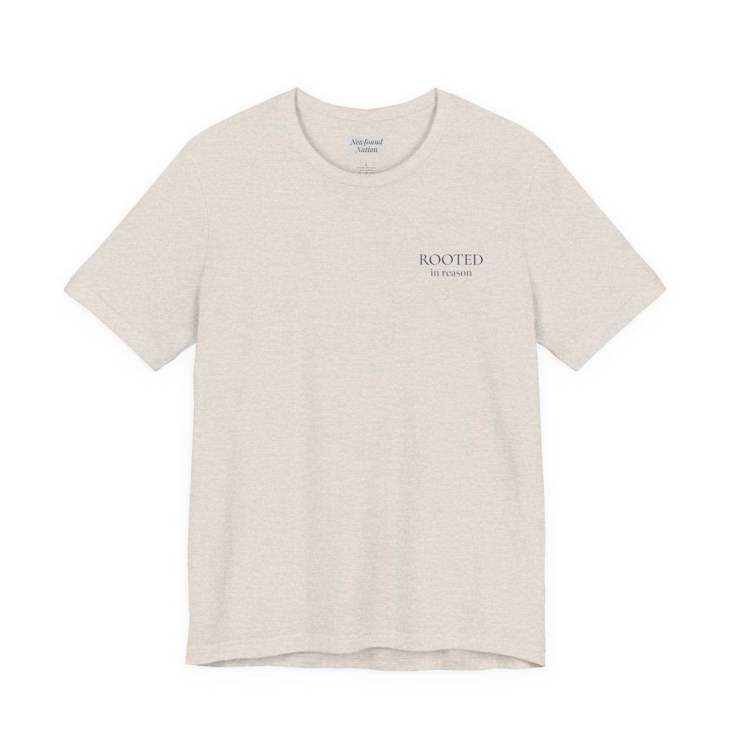 “Rooted in Reason — Subtle Left-Chest Tee (Unisex)”