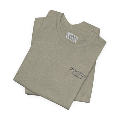 “Rooted in Reason — Subtle Left-Chest Tee (Unisex)”