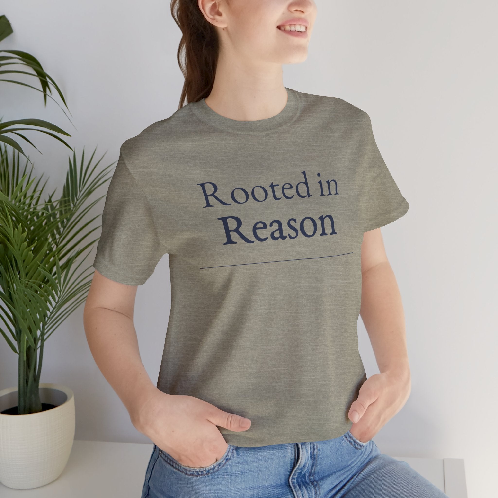 “Rooted in Reason — Premium Minimalist Tee (Unisex)”