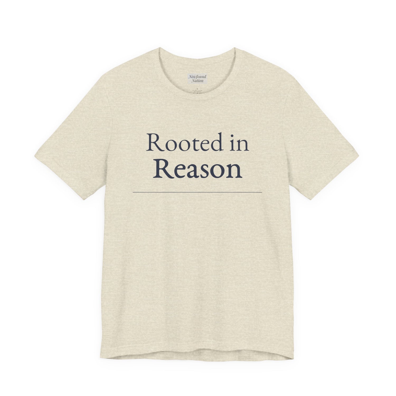 “Rooted in Reason — Premium Minimalist Tee (Unisex)”