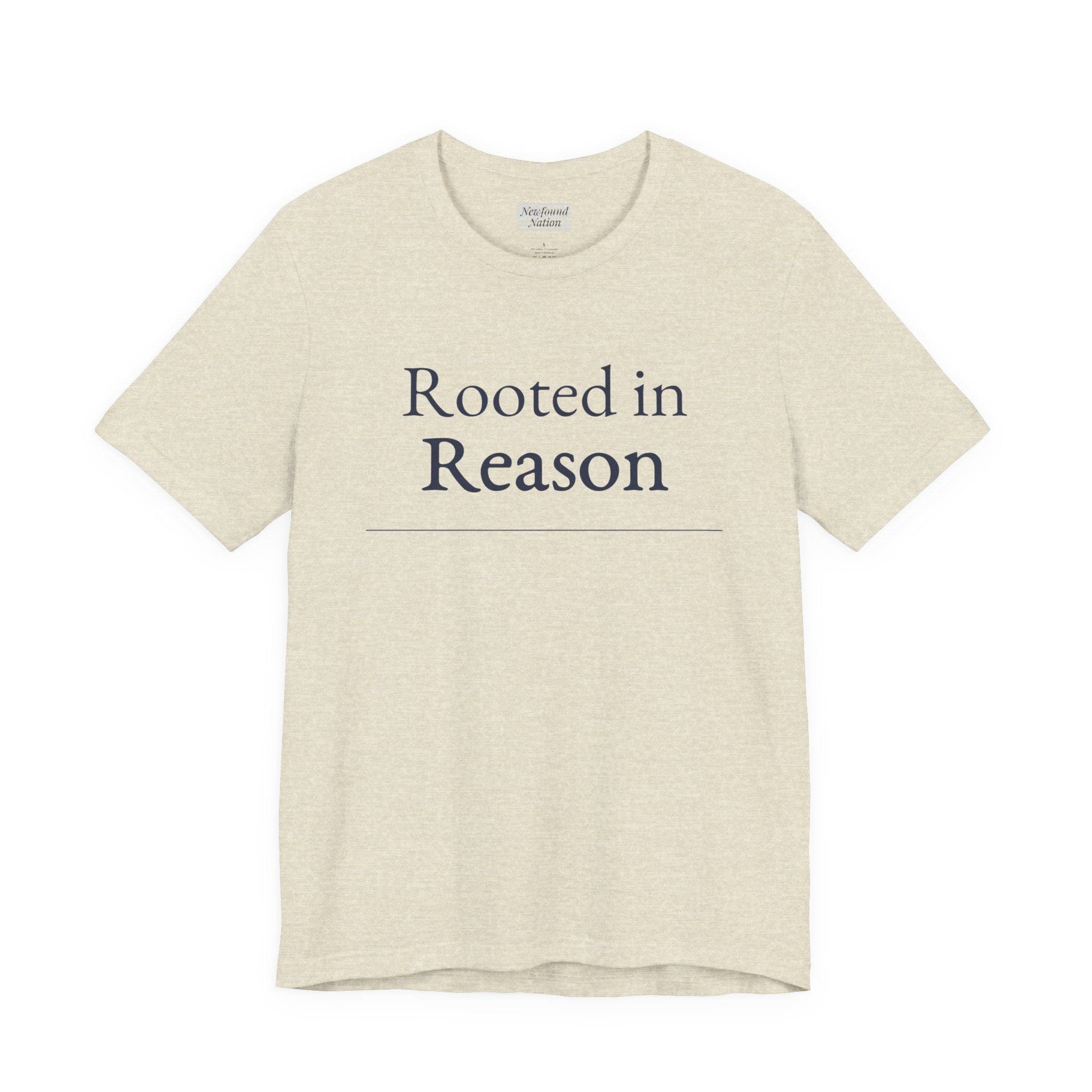 “Rooted in Reason — Premium Minimalist Tee (Unisex)”