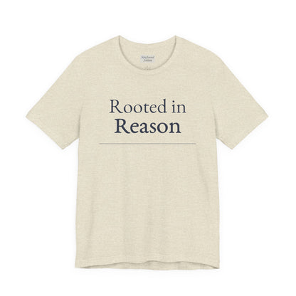 “Rooted in Reason — Premium Minimalist Tee (Unisex)”