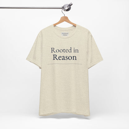 “Rooted in Reason — Premium Minimalist Tee (Unisex)”