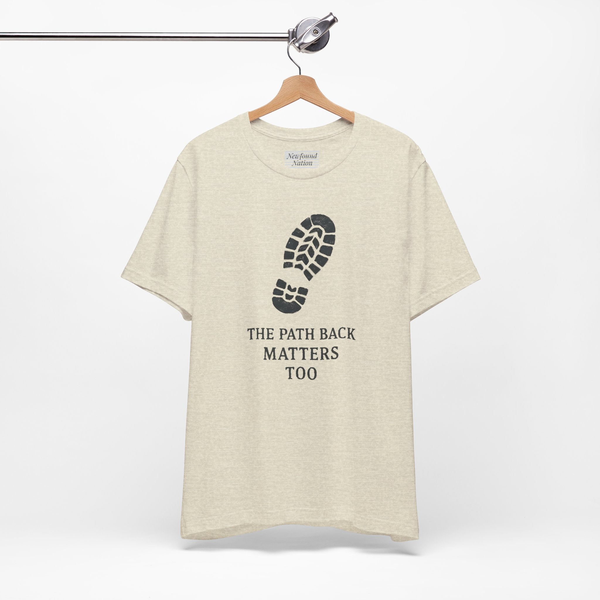 Veteran Tribute Tee – “Path Back” Design | Honoring Service with Quiet Respect