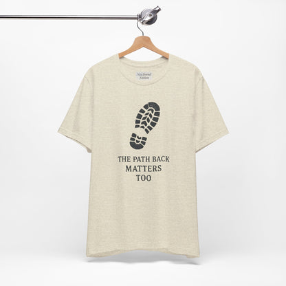 Veteran Tribute Tee – “Path Back” Design | Honoring Service with Quiet Respect