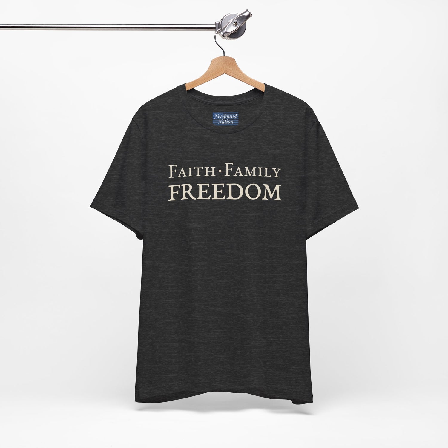 Faith. Family. Freedom. — Bold Stacked Tee (Unisex)