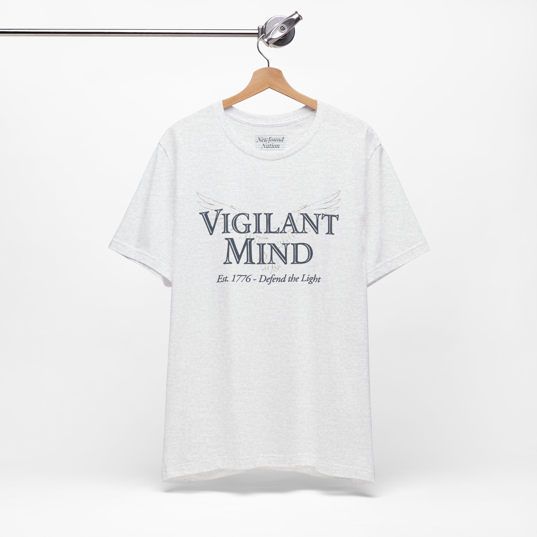 Vigilant Mind Tee – Defending the Light of Freedom
