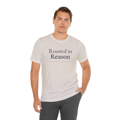 “Rooted in Reason — Premium Minimalist Tee (Unisex)”