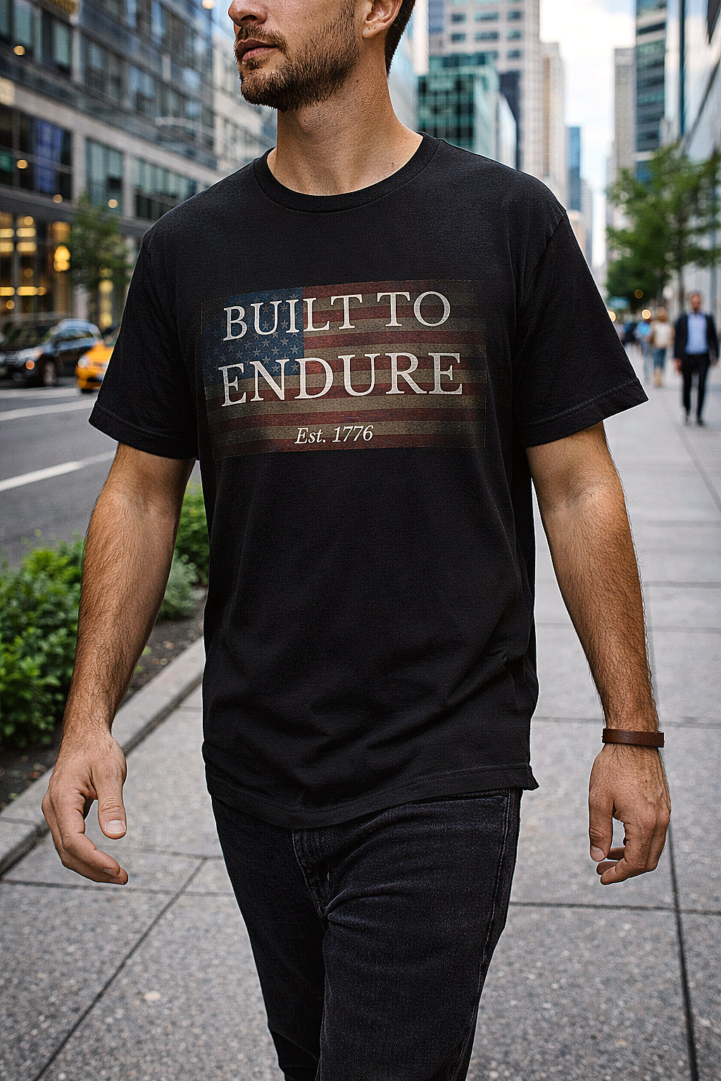 Built to Endure T-Shirt - Patriotic Est. 1776 Tee