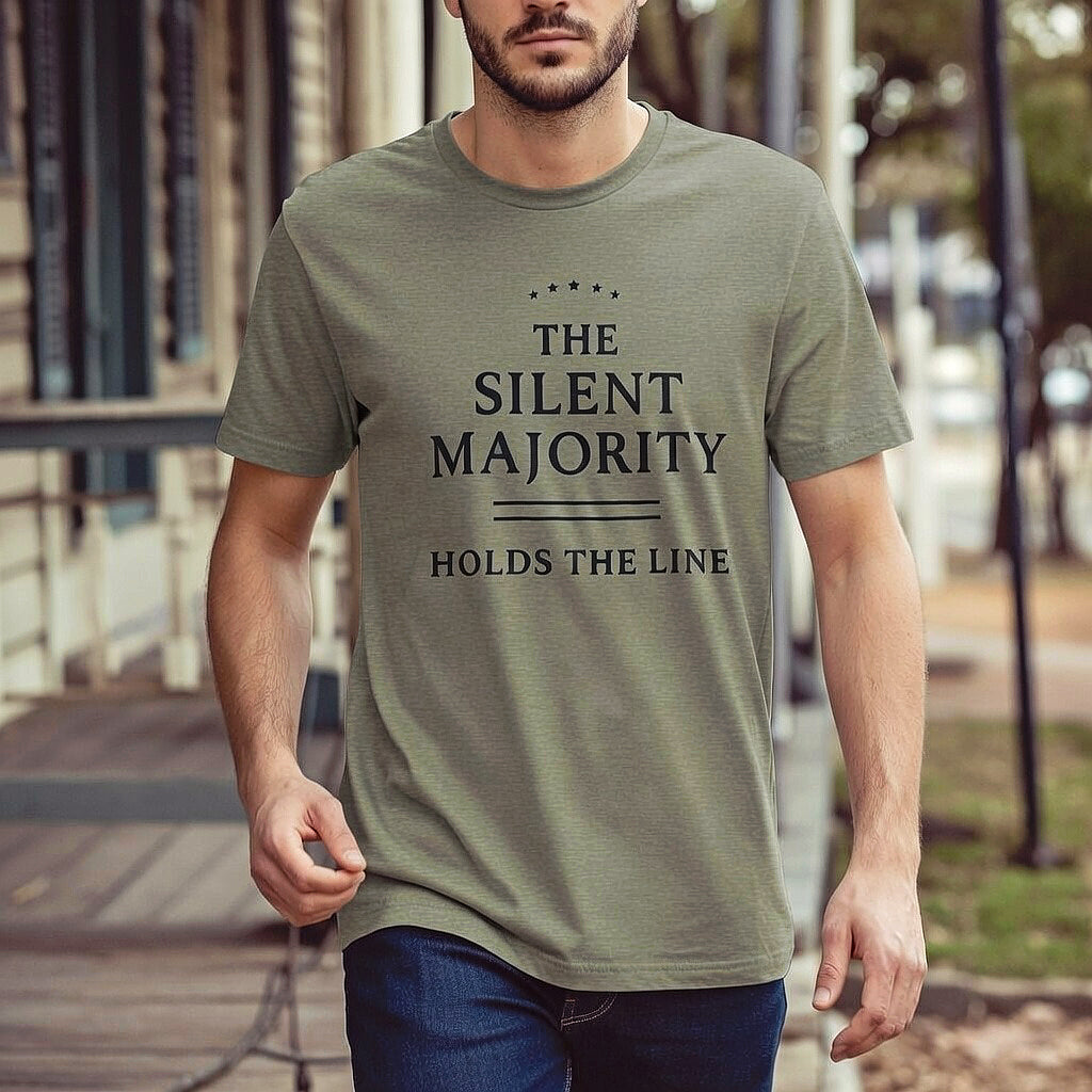 Silent Majority Holds the Line Heritage Tee